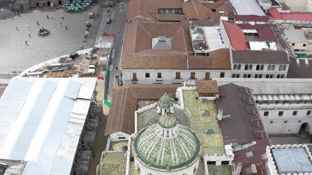 Historic Centre of Quito Aerial shot of La Compañia