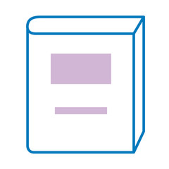 text book line style icon