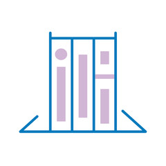 text books closed line style icon