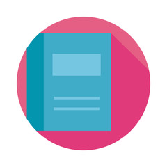 text book block style icon