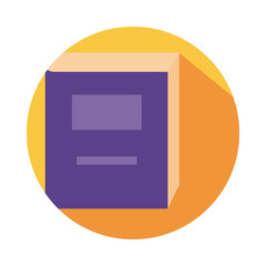 text book block style icon