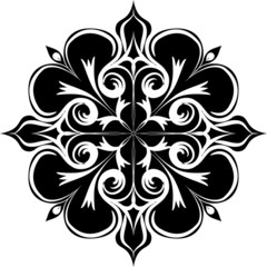 Mandalas for coloring book.Decorative round ornaments.Unusual flower shape.Oriental vector. Creative white color mandala design.on green background.