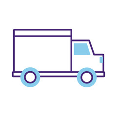 truck delivery service line style icon