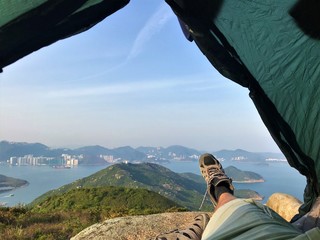 Camping on Lamma Island in Hong Kong