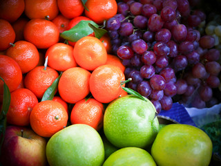 フルール・オレンジ・ブドウ