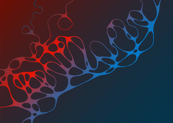 Abstract electromagnetic field fluid vector background.