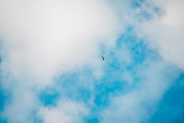 blue sky with clouds background
