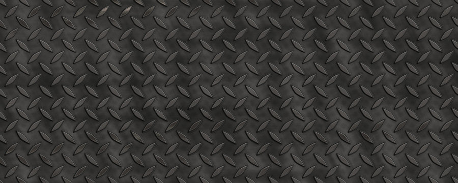 Black diamond metal plate texture background