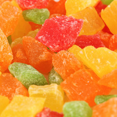 Fruit candy multi-colored all sorts