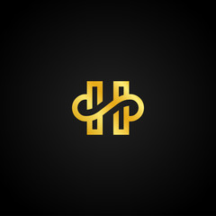 Initial H premium logo