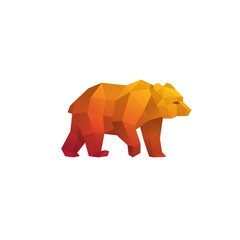 Mosaic Bear Vector