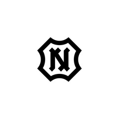 Monogram of letter N