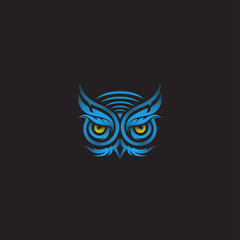 Obraz premium Owl Tribal Art