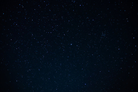 Blue night starry sky, space, background for screensaver. Astrology, horoscope, zodiac signs