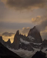Papier Peint photo Alpamayo Mount Fitz Roy in Patagonia Argentina