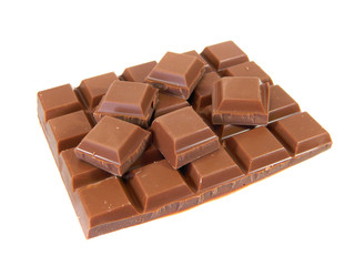 chocolate isolated on white background