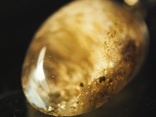 Lodolite Gemstone Polished Pendant in Studio Shot