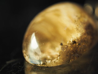 Lodolite Gemstone Polished Pendant in Studio Shot