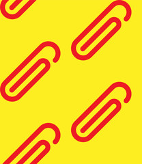 Obraz premium Paper Clip Pattern Can Loop