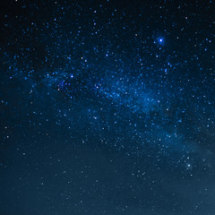 Obraz na płótnie Canvas Starry landscape. Many stars and constellations, saver. Space