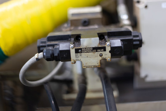 Solenoid valve pneumatic equipment for machine in the factory
