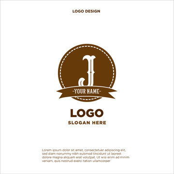 Stylish, sophisticated monogram design. Calligraphic elegant design of the logo of the letter J. Business sign for royalty, boutique, cafe, hotel, heraldry, jewelry, wine. Vector illustration