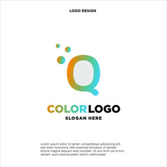 Q letter logo, business logo design, vector icon.