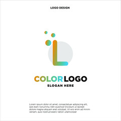 L letter logo, business logo design, vector icon.