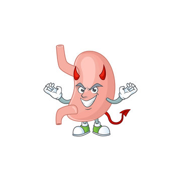 A picture of devil stomach cartoon character design