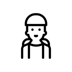 Obraz premium Traveler Line Icon