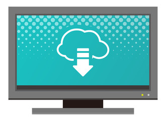 デスクトップパソコンのクラウド画面