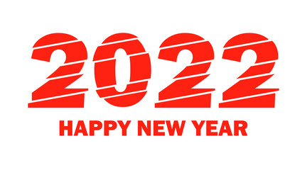 Happy New Year 2022 Design Template. Modern Design for Calendar, Invitations, Cards or Prints.