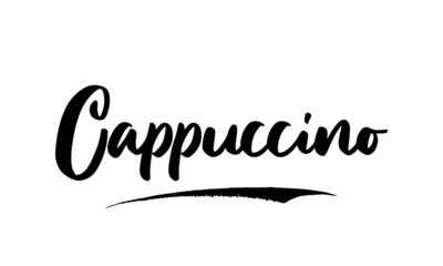 Cappuccino.Phrase Saying Quote Text or Lettering. Vector Script and Cursive Handwritten Typography 
For Designs Brochures Banner Flyers and T-Shirts.