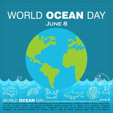 World Ocean Day, Poster and Banner