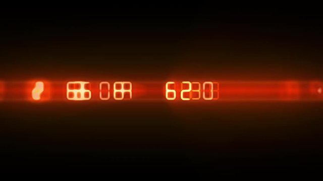 デジタルな数字のスペース　ループ