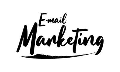 E-mail Marketing Calligraphy Black Color Text On White Background