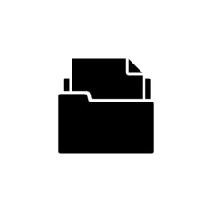 File Folder icon isolated on white background