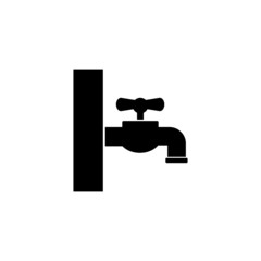 Faucet icon isolated on white background