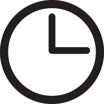 Clock logo icon isolated Watch object time office symbol