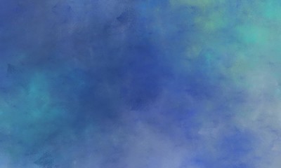 abstract painted art old header with teal blue, light slate gray and cadet blue color with space for text or image
