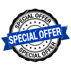 Special offer stamp. sticker. seal. round grunge vintage ribbon. Special offer sign
