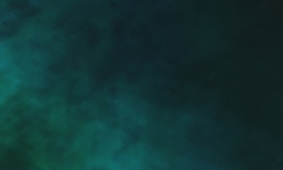 vintage painted art old design background with very dark blue, teal green and dark slate gray color with space for text or image