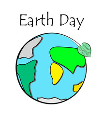 Earth. Earth Day. vector illustration.