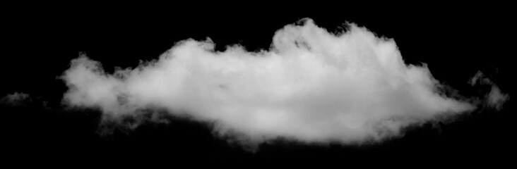 Cloud on black background for easy use with 