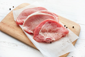 fresh raw pork meat