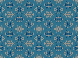 Seamless bright spring pattern with  and   mosaic.