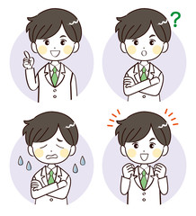 男性、医者、アイコン、まとめ