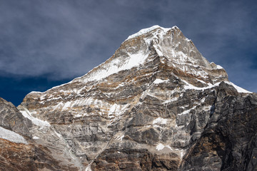 Kyashar or Peak 43 in Himalaya mountains, Mera peak climbing, Nepal