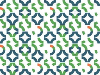 Seamless bright spring pattern with  and   series.