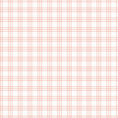 Check seamless pattern in pink and white. A geometric plaid vector pattern design.